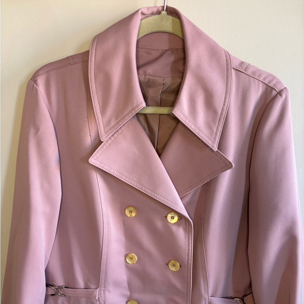 Vintage Dusty Pink Overcoat - Picture 2 of 6
